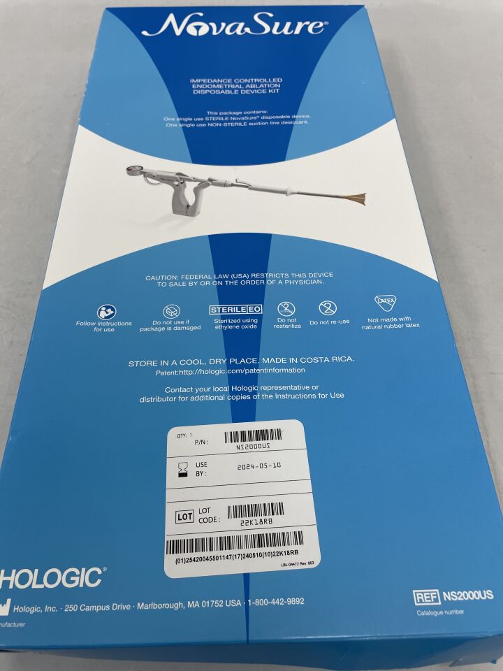 NS2000US - HOLOGIC - NovaSure Endometrial Ablation Device Kit, (BX/1) - ( Expiry Date: 2024-03-31 )
