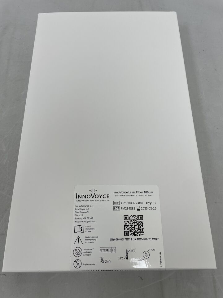 ASY-300063-400 - INNOVOYCE - 400 Laser Fiber 400µm, 1.7 x 3.66mm, (BX/1) - ( Expiry Date: 2025-02-26 )
