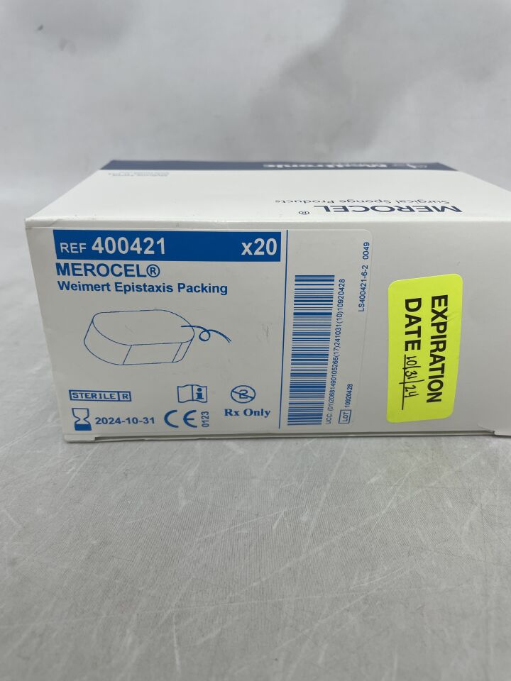 400421 - MEDTRONIC - Merocel Weimert Epistaxis Packing w/String, () - ( Expiry Date: 2024-10-31 )