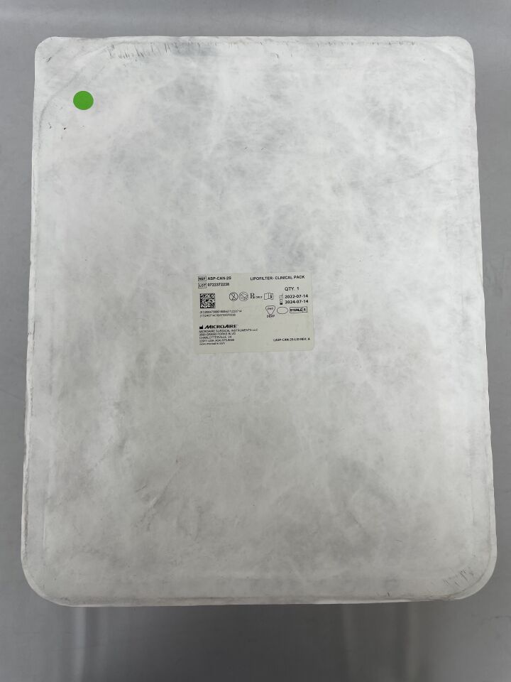 ASP-CAN-2S - MICRO-AIRE - LipoFilter Aspiration Canister, Clinical Pack, (EA) - ( Expiry Date: 2025-01-13 )