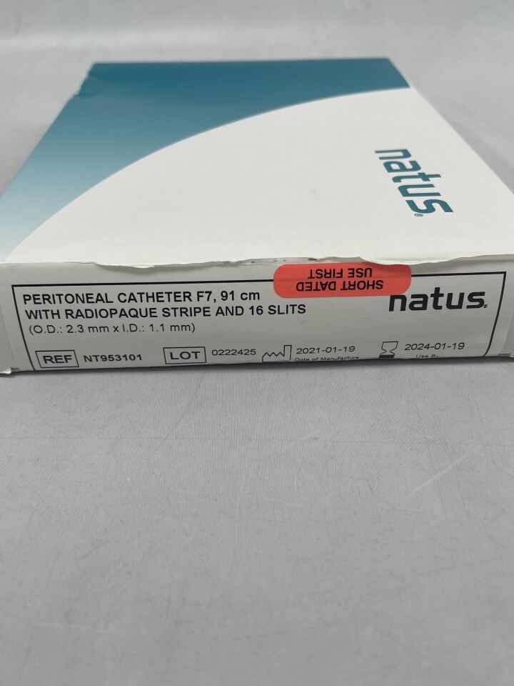 NT953101 - NATUS - peritoneal catheter f7, 91cm, (BX/1) - ( Expiry Date: 2024-12-06 )