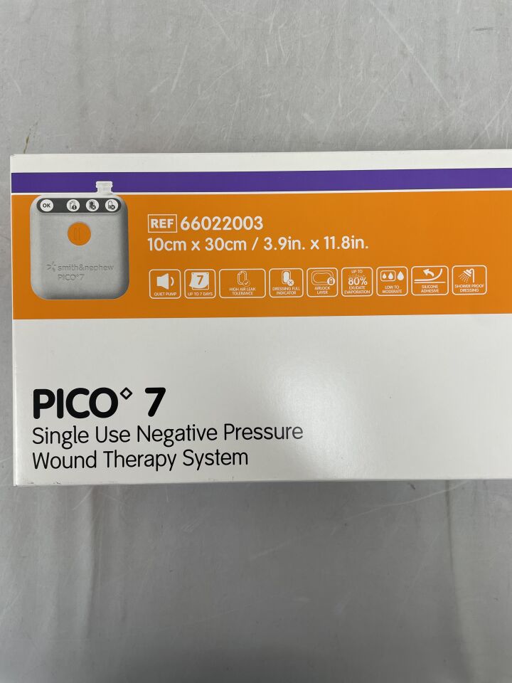 66022003 - SMITH & NEPHEW - PICO 7 NPWT System w/Two Dressings, 10cm x 30cm, (BX/1) - ( Expiry Date: 2024-03-01 )