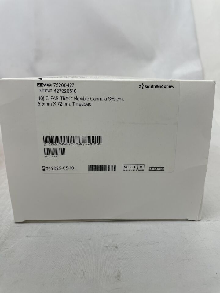 72200427 - SMITH & NEPHEW - Clear-Trac Flexible Threaded Cannula with Obturator: 6.5mm x 72mm, ()