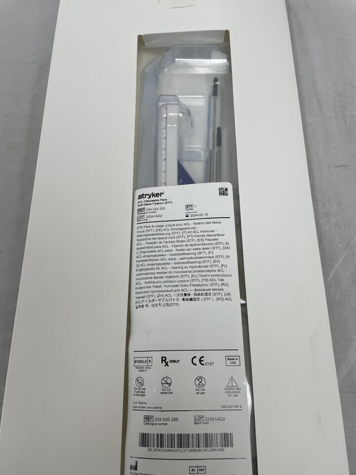 234-020-290 - STRYKER - ACL Disposable Pack, Soft-Tissue Fixation (STF), (EA) - ( Expiry Date: 2024-02-10 )