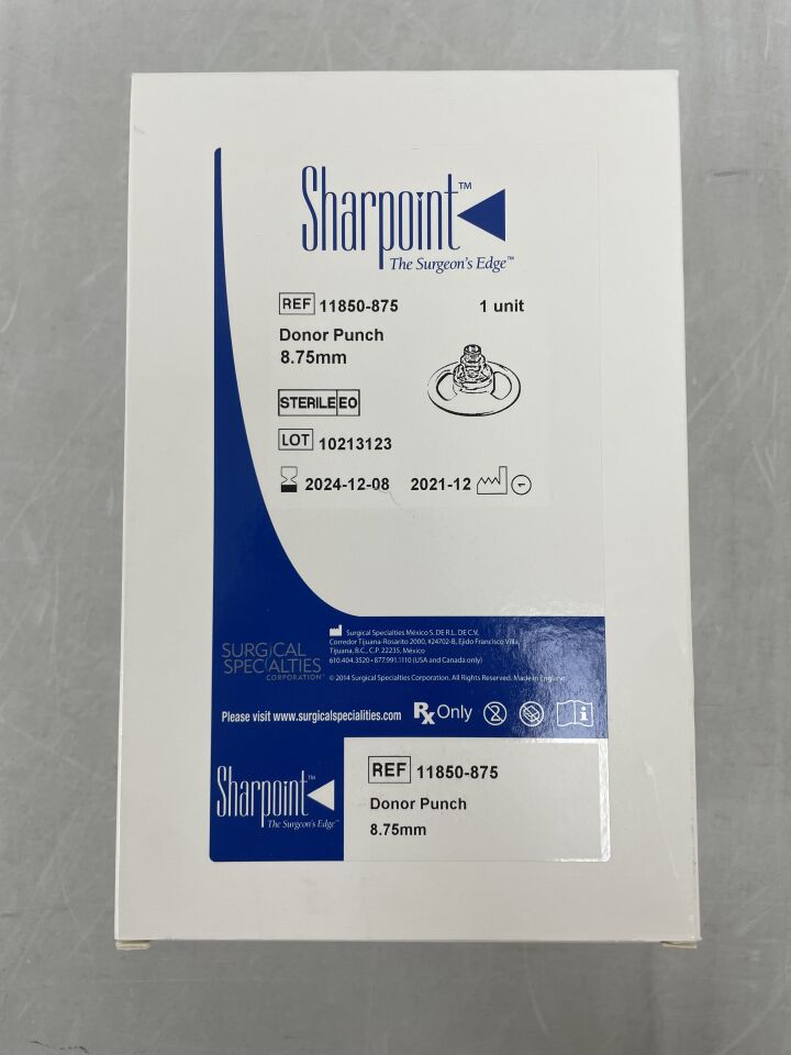 11850-875 - SURGICAL SPECIALTIES - Sharpoint Donor Punch, 8.75mm, (BX/1) - ( Expiry Date: 2024-12-08 )