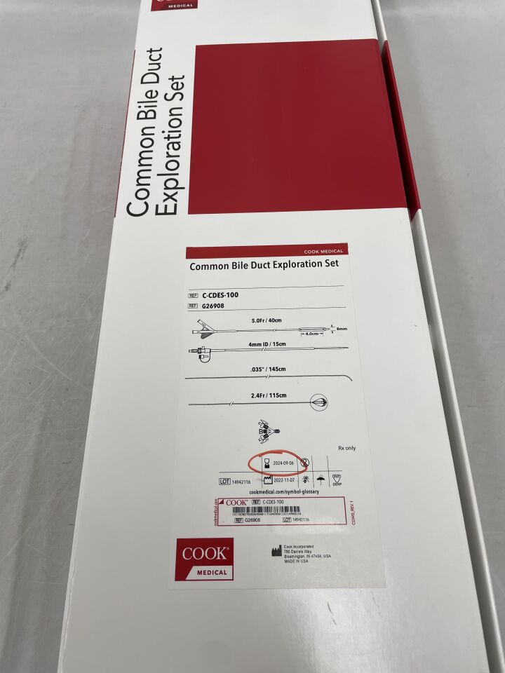 G26908 - COOK - Common Bile Duct Exploration Set, () - ( Expiry Date: 2024-09-06 )