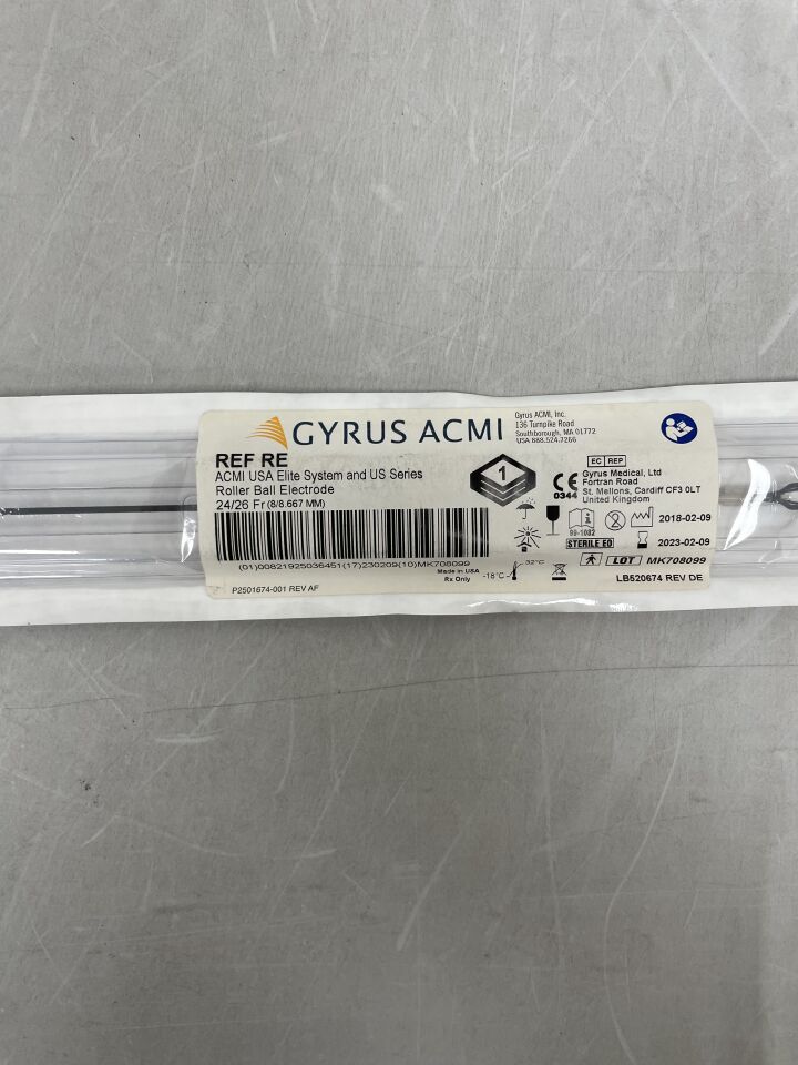 RE - GYRUS - Elite System Roller Ball Electrode, 24/26 Fr Size, (EA)