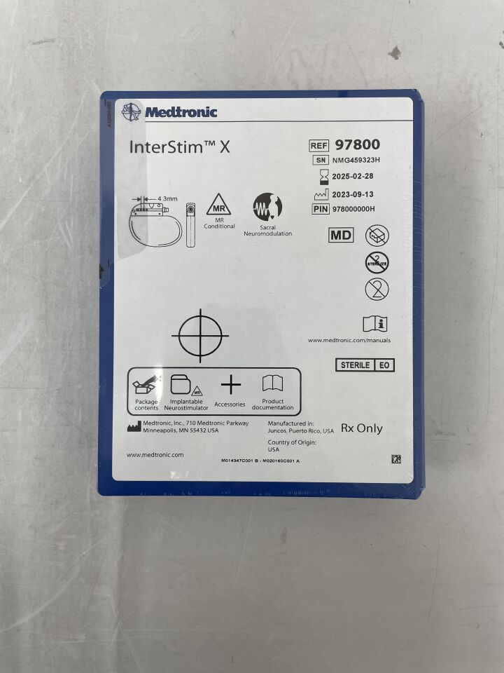 97800 - MEDTRONIC - InterStim X Recharge-Free Implantable Neurostimulator for Bladder & Bowel Control, () - ( Expiry Date: 2025-02-28 )