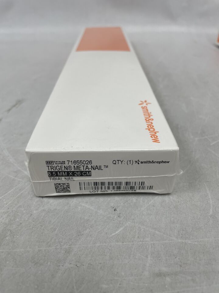 71655026 - SMITH & NEPHEW - Trigen Meta-Nail, Tibial Nail, 6.5mm x 26cm, (BX/1) - ( Expiry Date: 2024-02-01 )