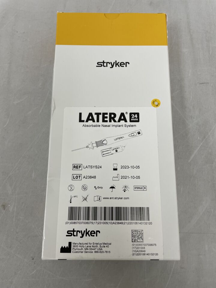 LATSYS24 - STRYKER - Latera Absorbable Nasal Implant System, 24mm, (BX/1) - ( Expiry Date: 2023-10-05 )