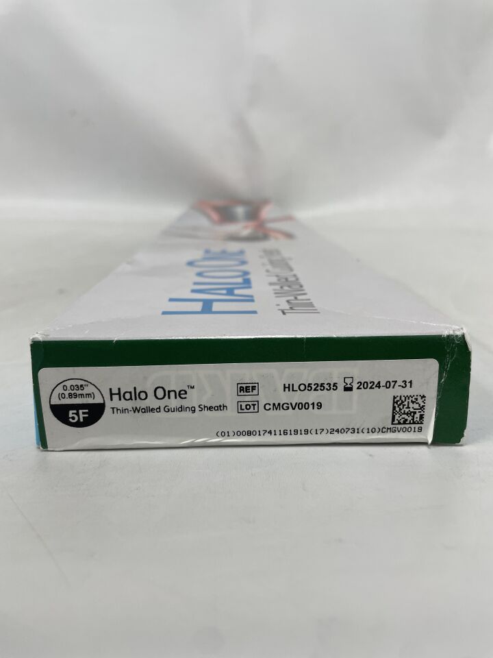 HLO52535 - BARD - Halo One Thin-Walled Guiding Sheath 5Fr x 25cm, (BX/1) - ( Expiry Date: 2024-07-31 )