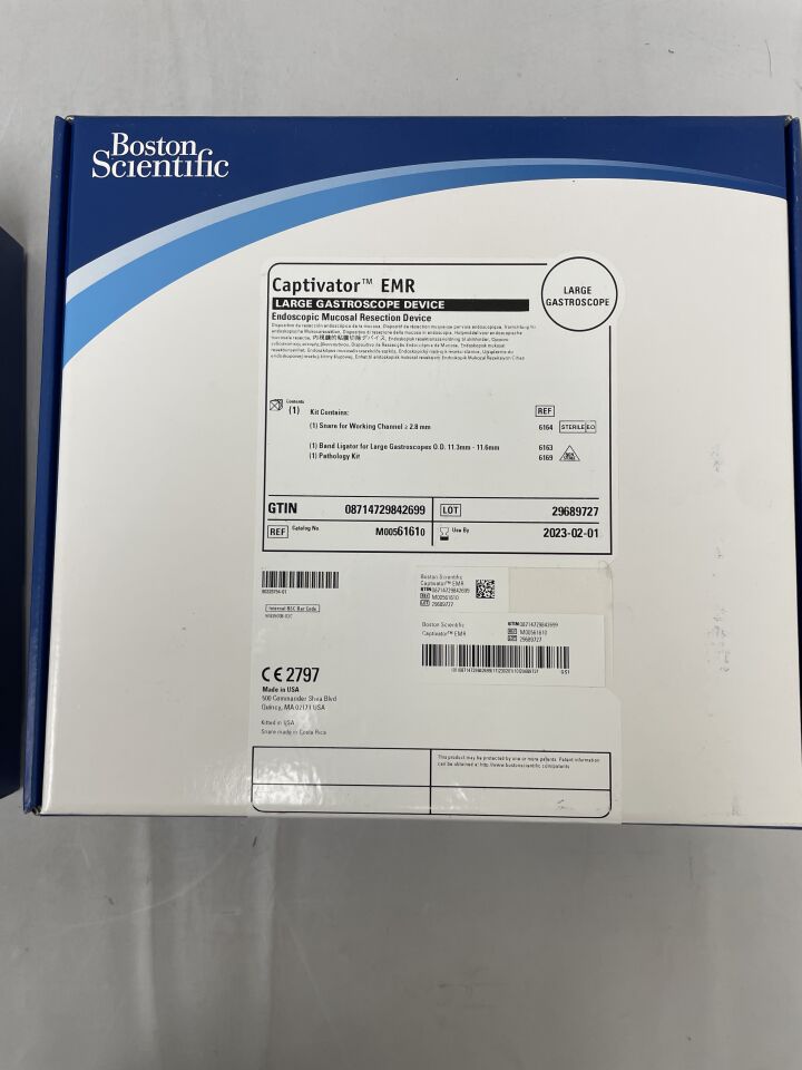 6161 - BOSTON SCIENTIFIC - Captivator EMR Large Gastroscope Device Endoscopic Mucosal Resection Device, (BX/1) - ( Expiry Date: 2023-02-01 )