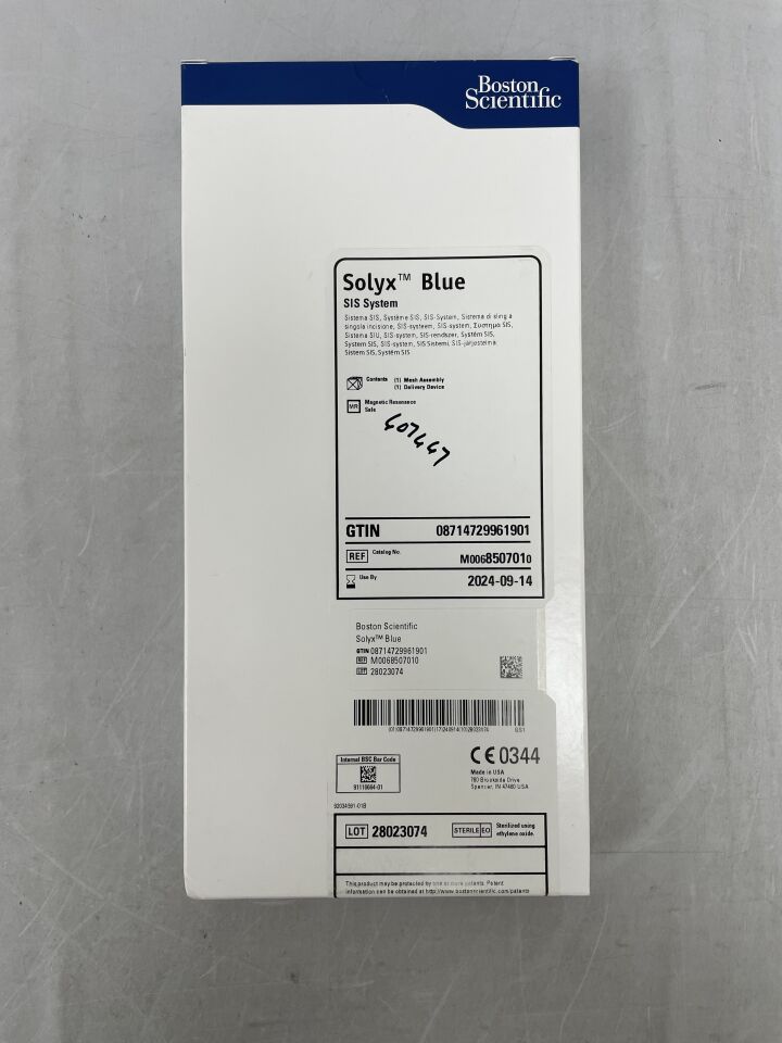 850701 - BOSTON SCIENTIFIC - SOLYX Blue SIS SYSTEM, (BX/1) - ( Expiry Date: 2024-09-14 )