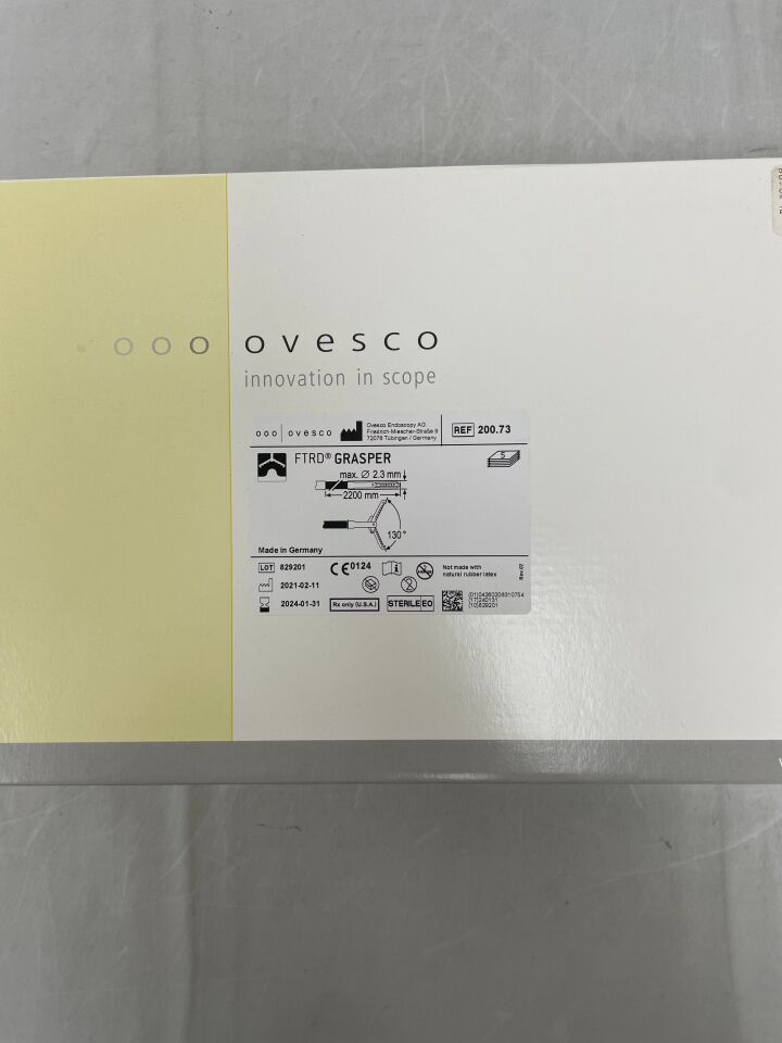 200.73 - OVESCO - FTRD Grasper, 2.3mm x 220cm, 130 Degree, (BX/5) - ( Expiry Date: 2024-01-31 )
