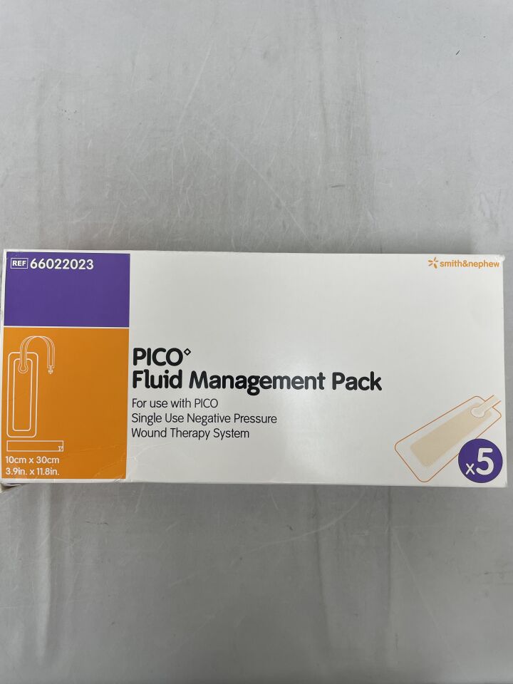 66022023 - SMITH & NEPHEW - PICO NPWT Fluid Management Pack 10cm x 30cm, (BX/5) - ( Expiry Date: 2025-02-01 )