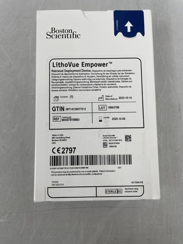 791990 - BOSTON SCIENTIFIC - Dispositivo de recuperación y despliegue Lithovue Empower (BX/1) - (Fecha de caducidad: 09/10/2025)