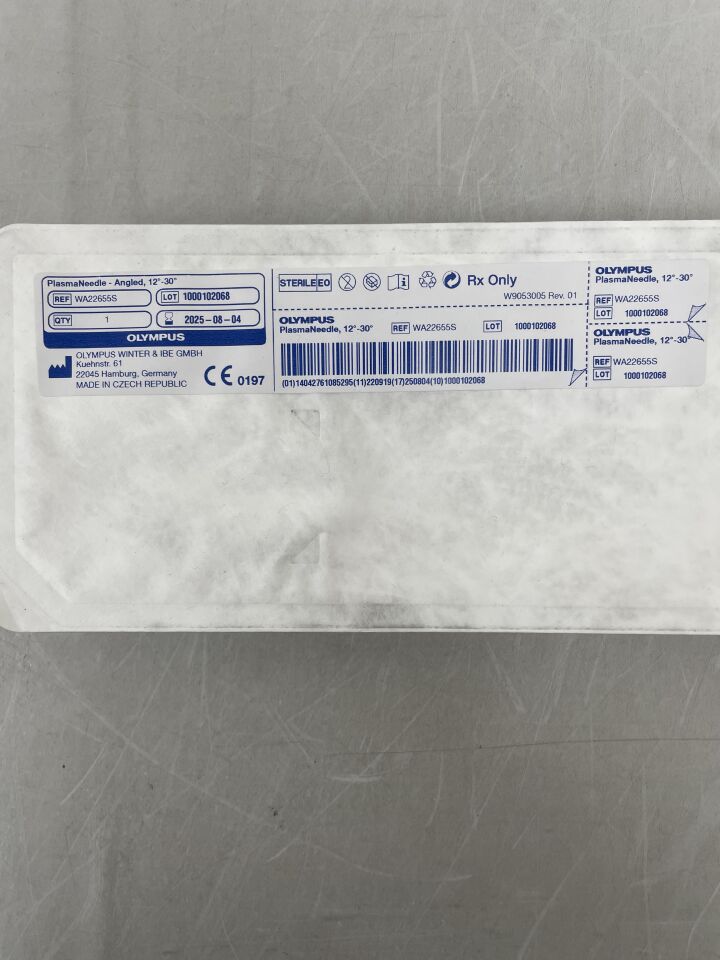 WA22655S  -  OLYMPUS  -  PlasmaNeedle HF-Resection Electrode w/Cable, Angled 24F, 12-30 Degree , ( EA )  -  ( Expiry Date : 2025-08-04 )