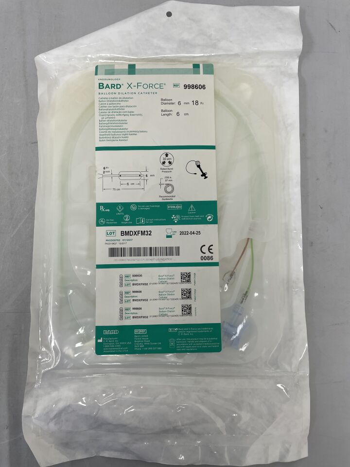 998606 - BARD - X-Force U30 Ureteroscopic Balloon Dilation Catheter 6mm x 60mm, (EA) - ( Expiry Date: 2022-04-25 )