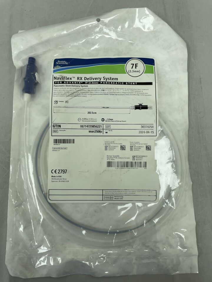 3506 - BOSTON SCIENTIFIC - NaviFlex RX Delivery System for Advanix 7Fr Pancreatic Stents - 7Fr, (EA) - ( Expiry Date: 2024-04-15 )
