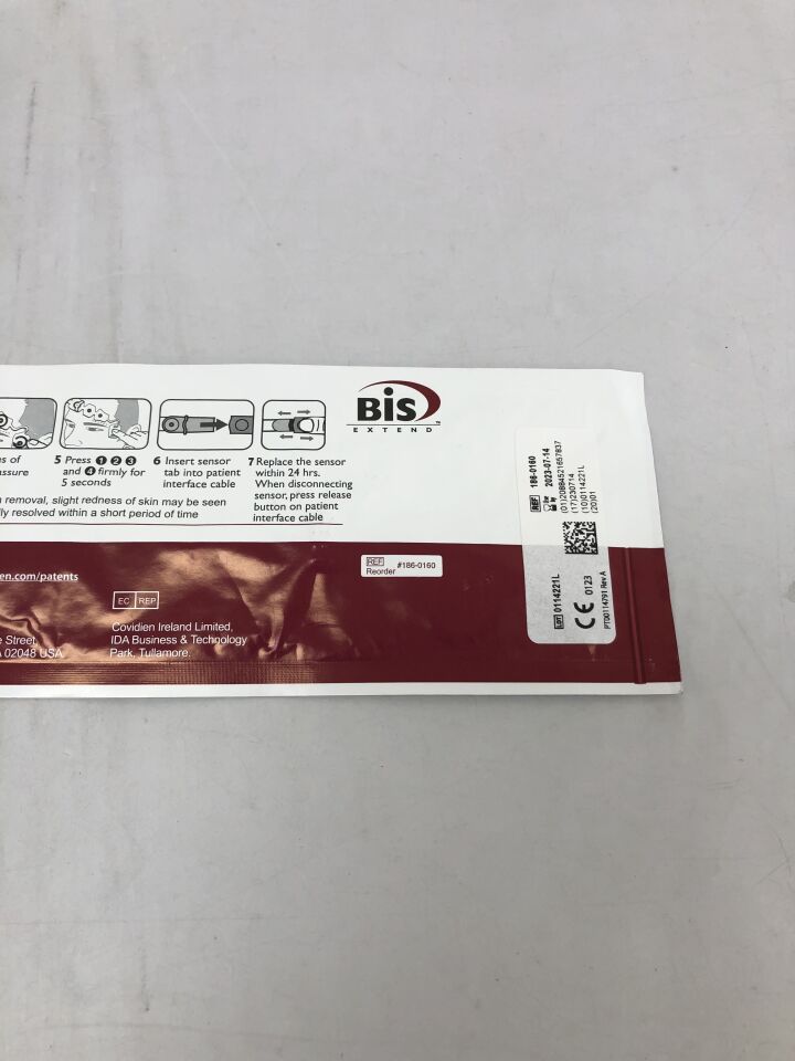 186-0160 - COVIDIEN - bis pediatric pediatric sensor, (EA) - ( Expiry Date: 2024-03-09 )