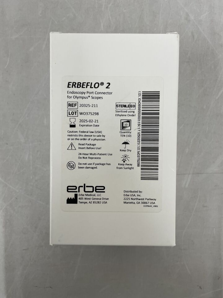 20325-211 - ERBE MEDICAL - ErbeFlo 2 Endoscopy Port Connector for Olympus, (BX/10) - ( Expiry Date: 2025-02-21 )