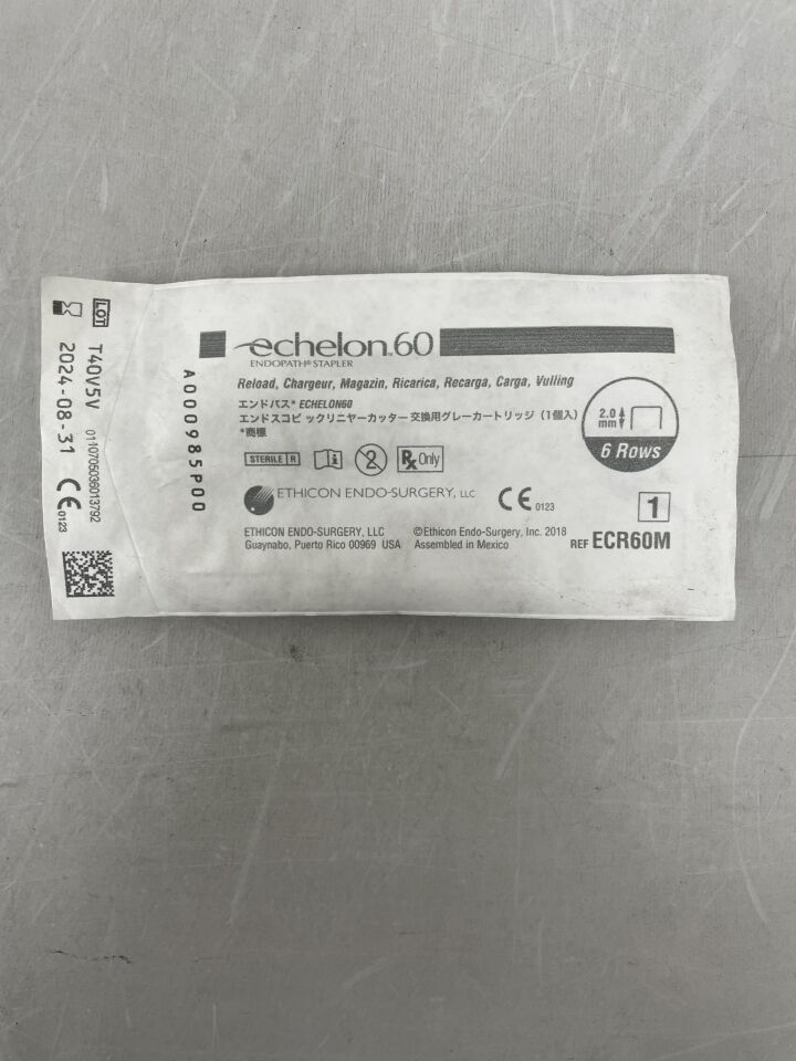 ECR60M - ETHICON - Echelon Endopath Stapler Reload, For 60 mm Endoscopic Staplers, Gray, (EA) - ( Expiry Date: 2024-08-31 )