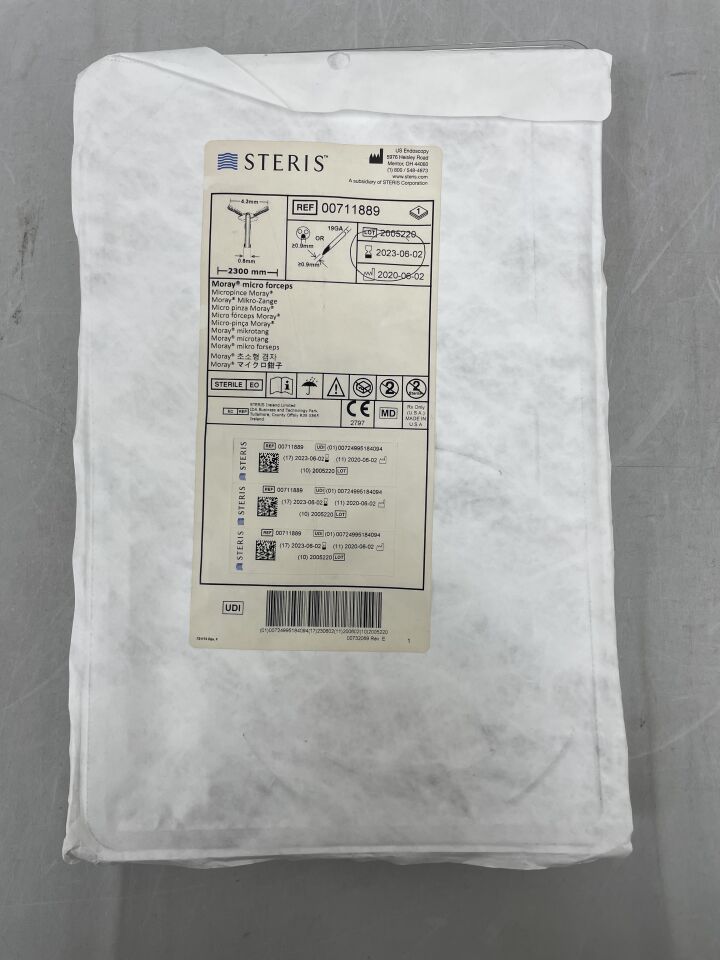 00711889 - STERIS - Moray Micro Forceps, 4.3mm x 230cm, () - ( Expiry Date: 2023-06-02 )