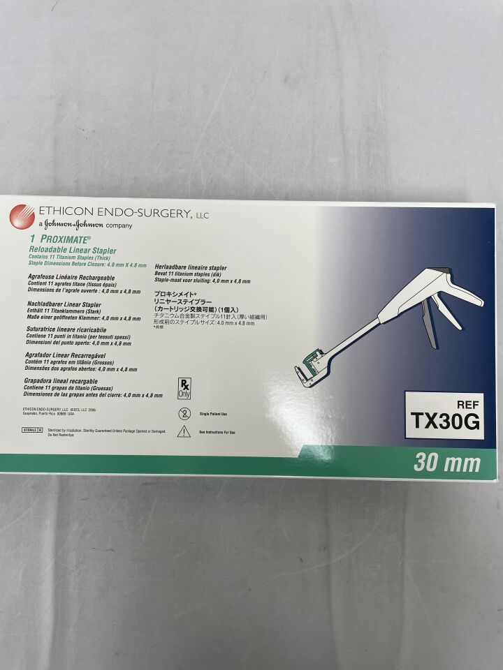 TX30G - ETHICON - Proximate Linear Stapler with Green Reload, 30 mm Size, (BX/1) - ( Expiry Date: 2024-11-30 )
