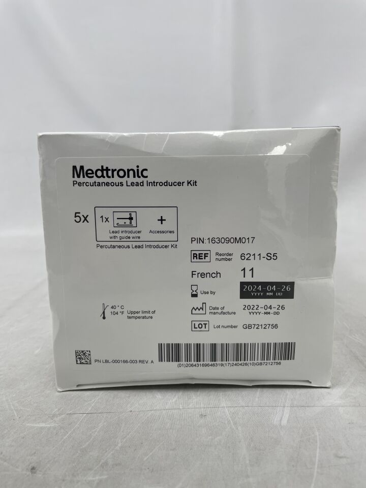 6211-S5 - MEDTRONIC - Percutaneous Lead Introducer Kit, 11F, (BX/5) - ( Expiry Date: 2024-04-26 )