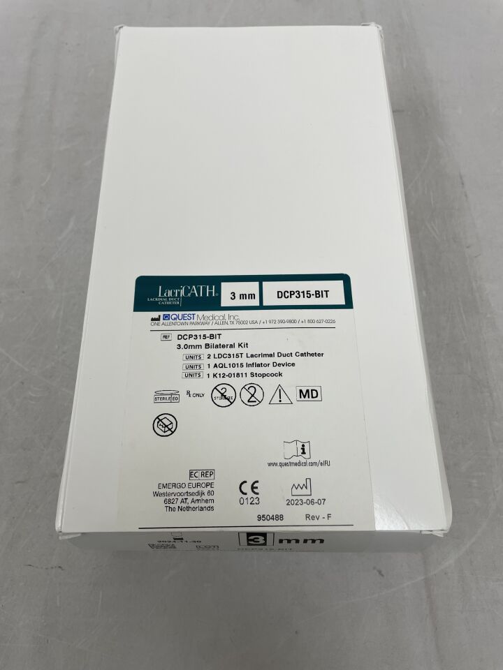 DCP315-BIT - QUEST MEDICAL - Quest Medical LacriCATH DCP 3.0 Bilateral Kit, (BX/1) - ( Expiry Date: 2024-11-30 )