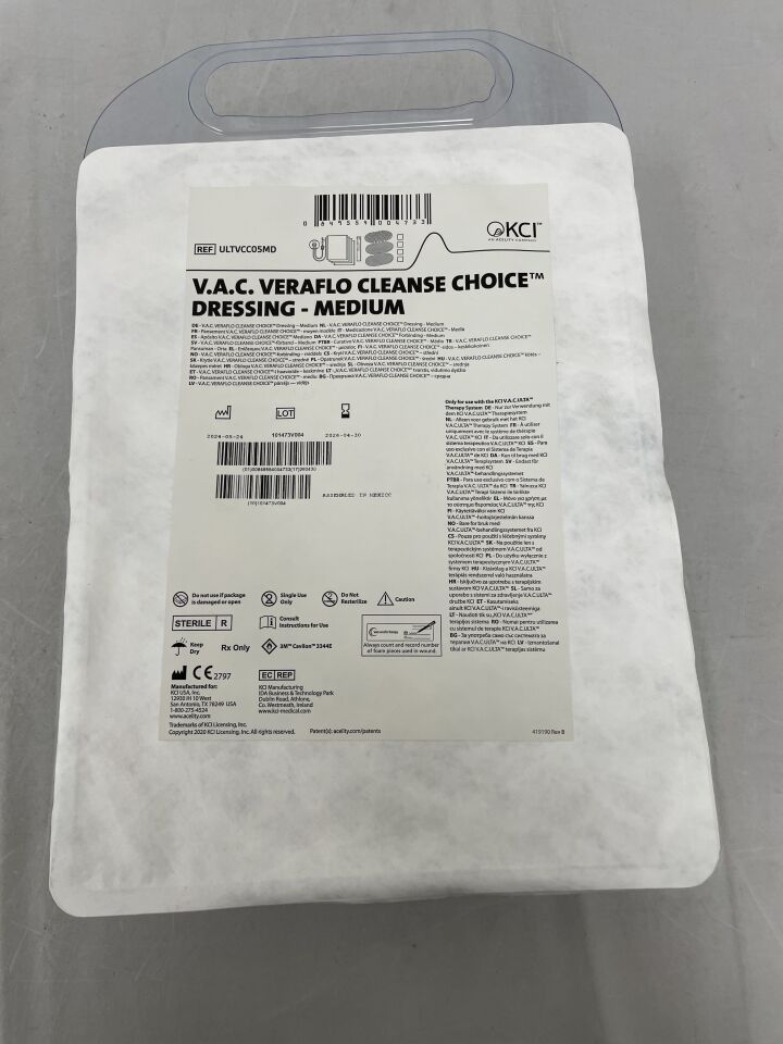 ULTVCC05MD - KCI - V.A.C. Veraflo Cleanse Choice Dressing - Medium, (EA) - ( Expiry Date: 2026-04-30 )