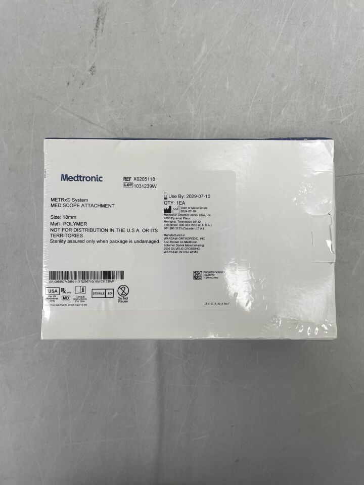 X0205118  -  MEDTRONIC  -  METRx System Med Scope Attachment, 18mm , ( BX/1 )  -  ( Expiry Date : 2029-07-10 )