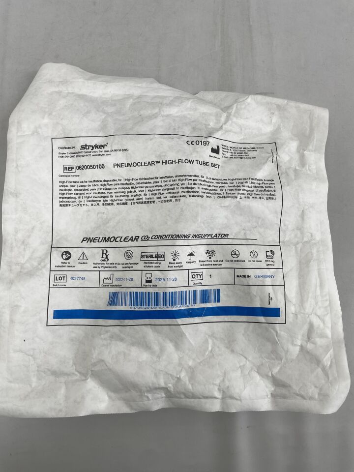 0620-050-100  -  STRYKER  -  pneumoclear high flow tube set , ( EA )  -  ( Expiry Date : 2025-11-28 )