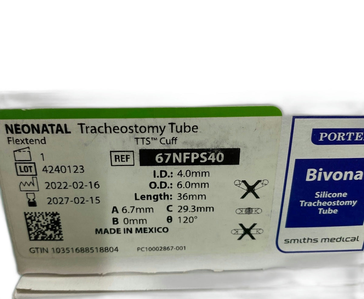 67NFPS40 - SMITHS MEDICAL - Bivona, (BX/1)