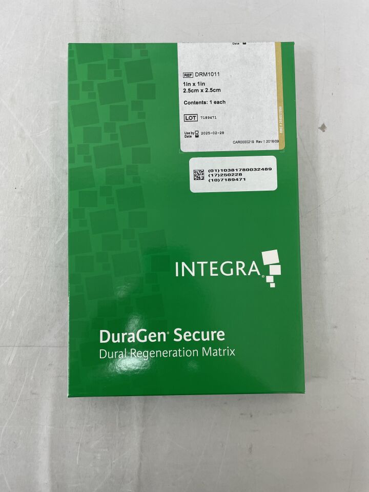 DRM1011 - INTEGRA - DuraGen Secure Dural Regeneration Matrix, 1" x 1", (BX/1) - ( Expiry Date: 2025-02-28 )