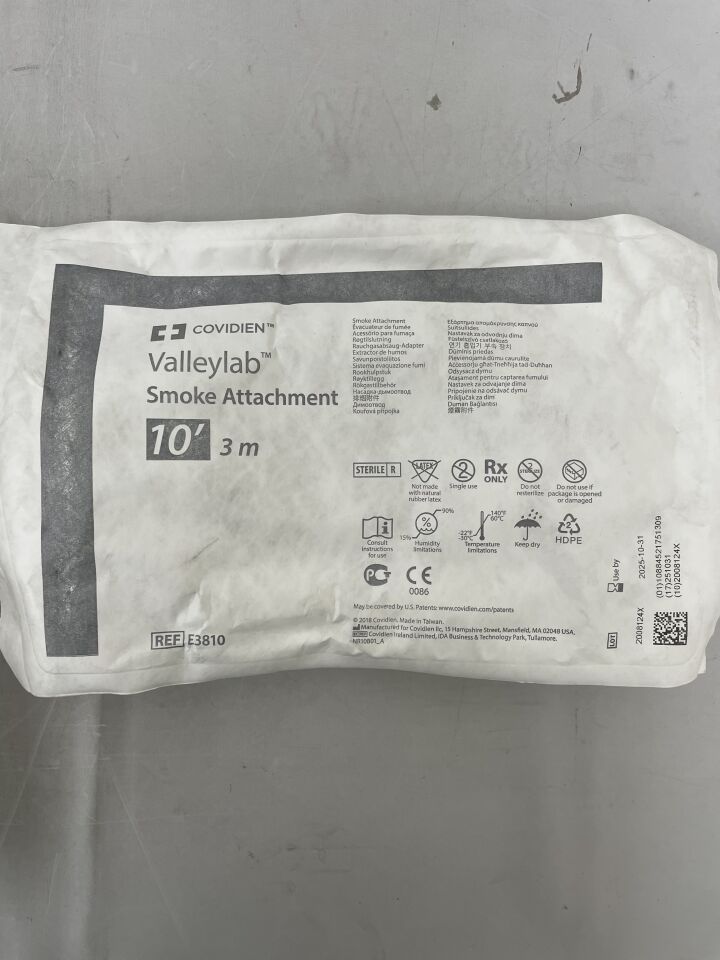 E3810 - COVIDIEN - Valleylab 煙霧附件，10 英尺，（EA）-（有效期至：2025-10-31）