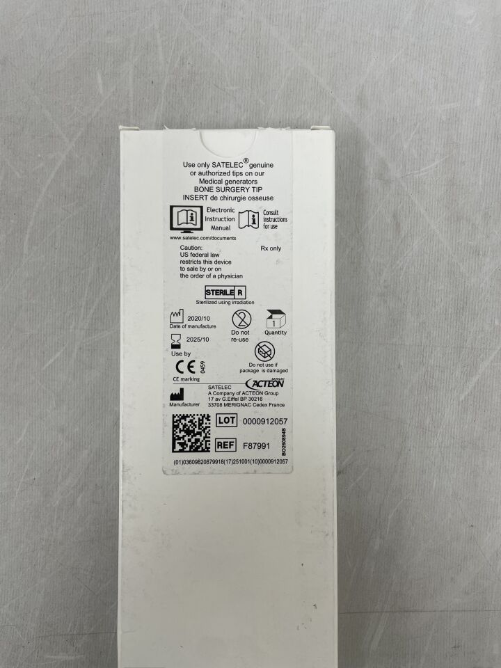 F87991 - MARINA MEDICAL - 壓電切割機 M+ 圓角左鋸尖 – RHS3L，（BX/1）-（有效期：2025-10-01）