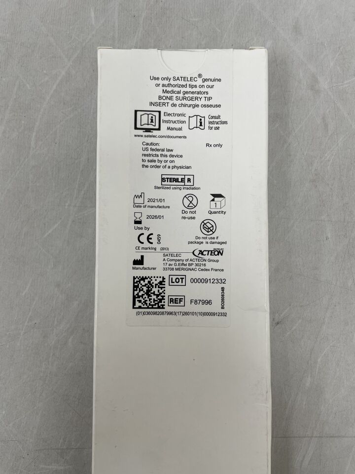 F87996 - MARINA MEDICAL - Piezotome M+ Punta raspadora curva – RHS1, (BX/1) - (Fecha de caducidad: 01/01/2026)