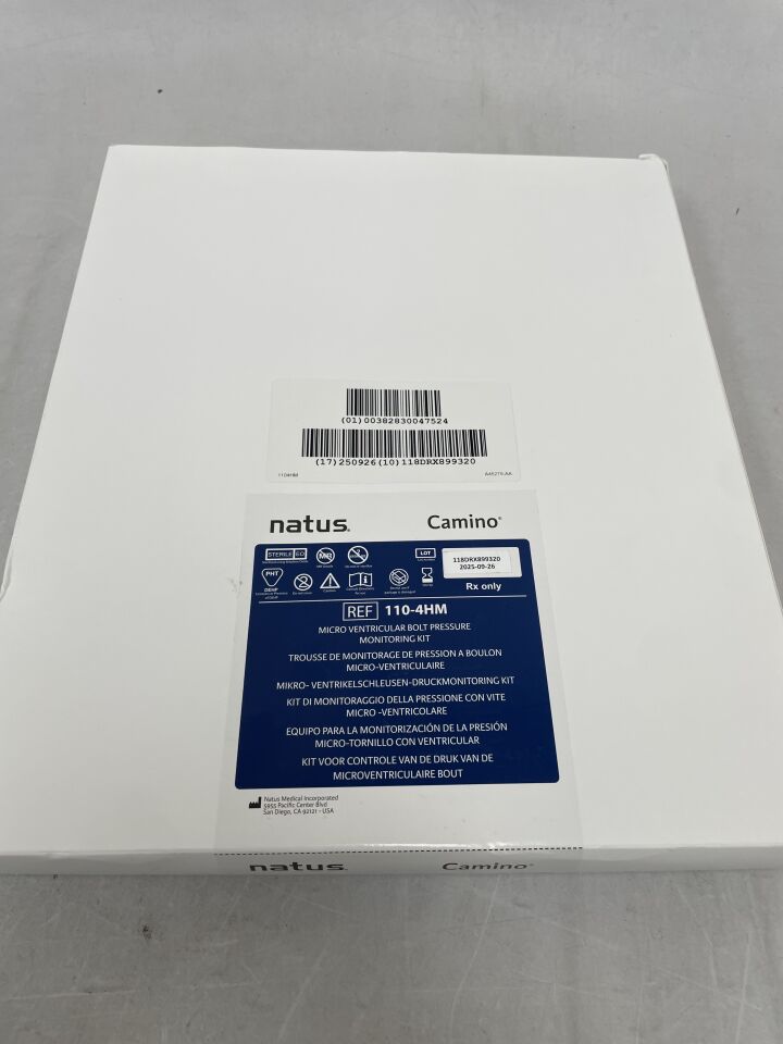 110-4HM - NATUS - Camino 微型心室螺栓壓力監測套件，（BX/1）-（有效期限：2025-09-26）