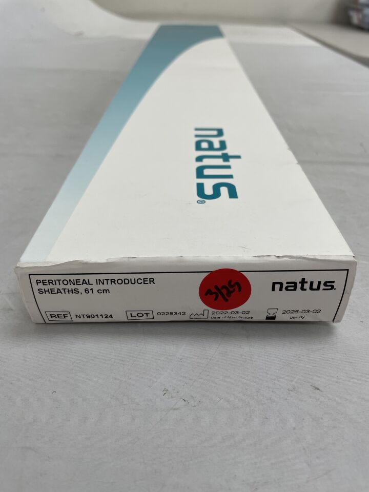 NT901124 - NATUS - Replacement Peritoneal Introducer Sheath 61cm, (BX/5) - ( Expiry Date: 2025-03-24 )