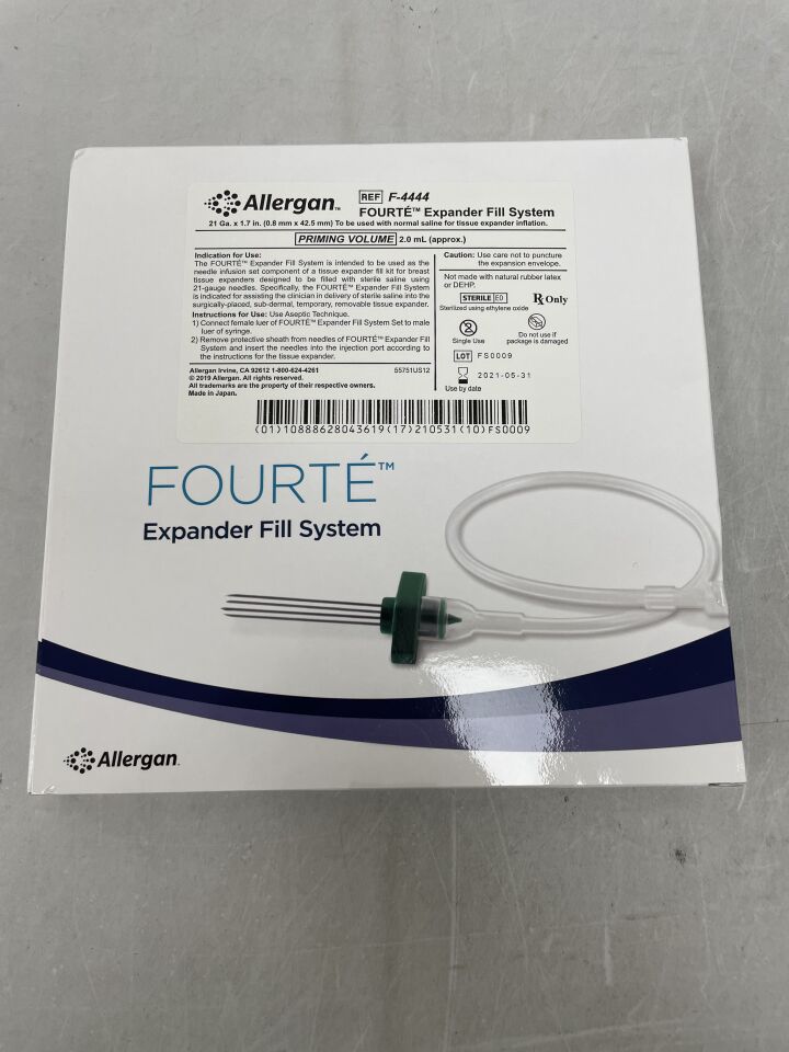 F-4444 - ALLERGAN - Natrelle Fourte Expander Fill System, 21G x 1.7 in. Needle Length, (BX/1) - ( Expiry Date: 2021-05-31 )