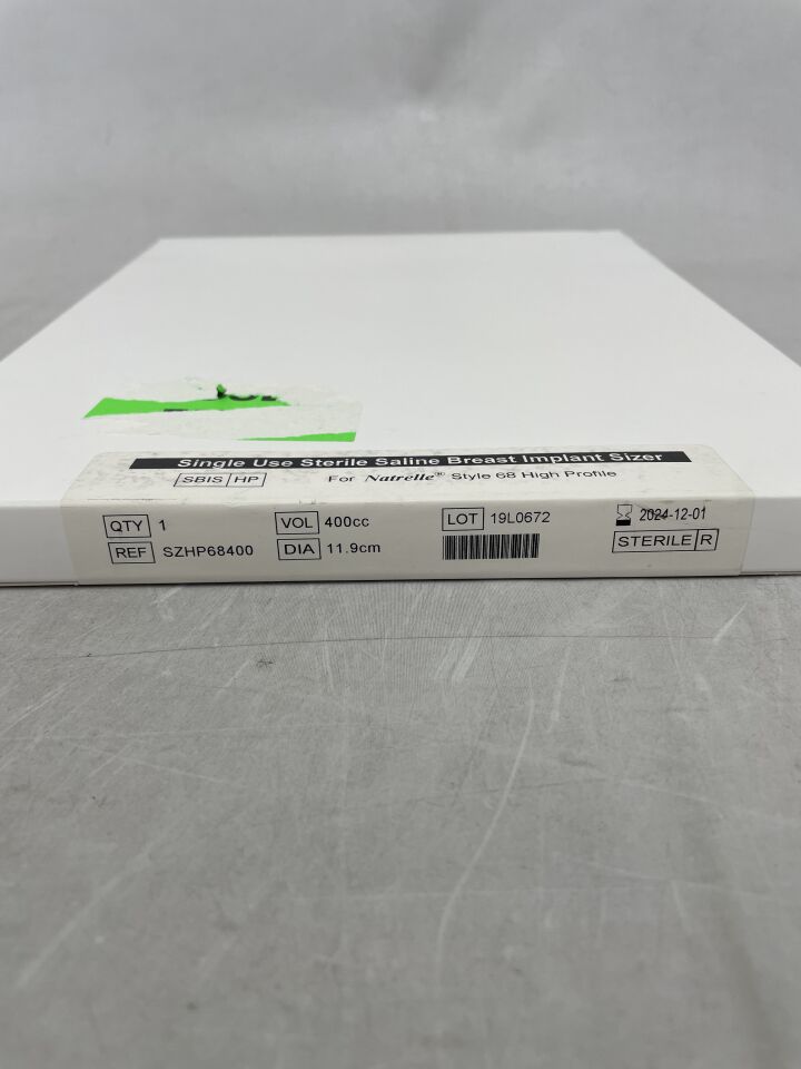 SZHP68400 - ALLERGAN - Allergan Breast Implant Sizer 400cc, (BX/1) - ( Expiry Date: 2024-12-01 )