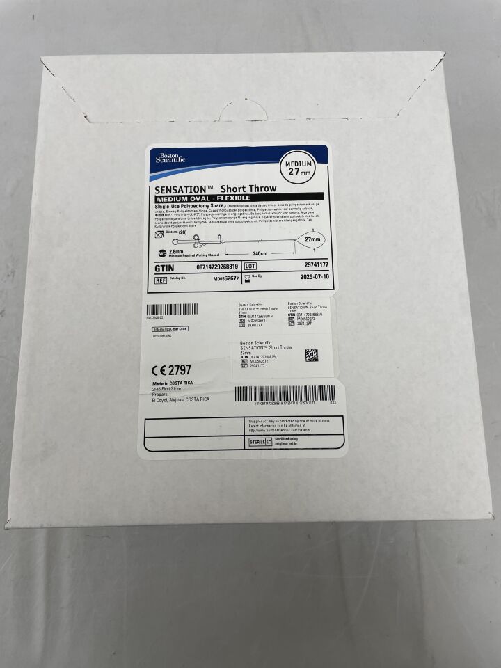 6267 - BOSTON SCIENTIFIC - Sensation Short Throw Snare, Medium, 27mm Loop Width, 240 cm Length, () - ( Expiry Date: 2025-07-10 )