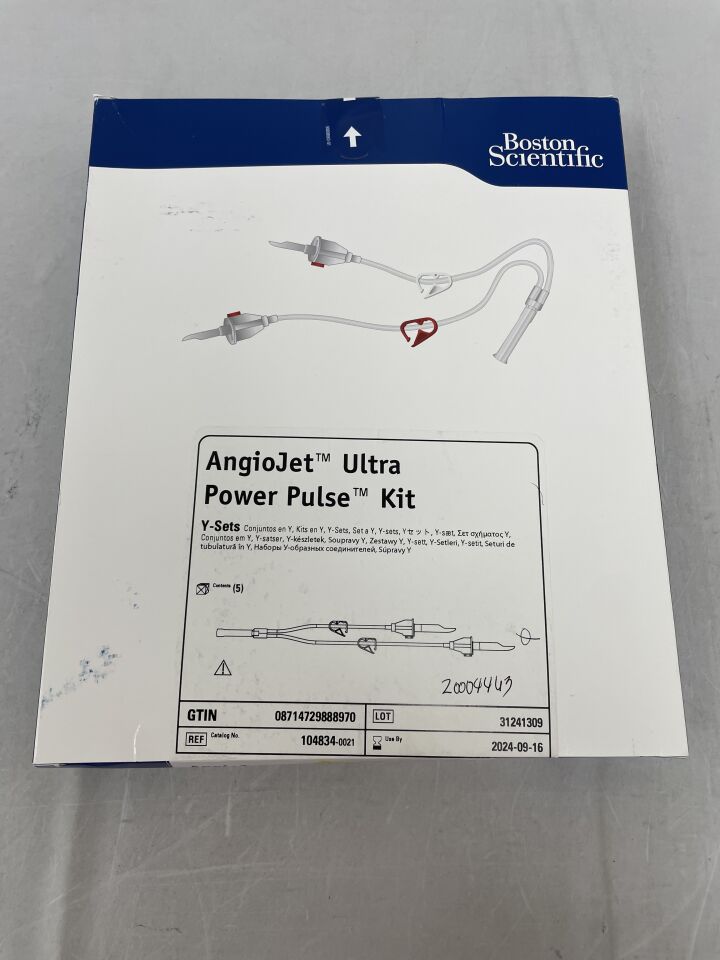 104834 - BOSTON SCIENTIFIC - AngioJet Ultra Power Pulse Kit, (BX/5) - ( Expiry Date: 2024-09-16 )