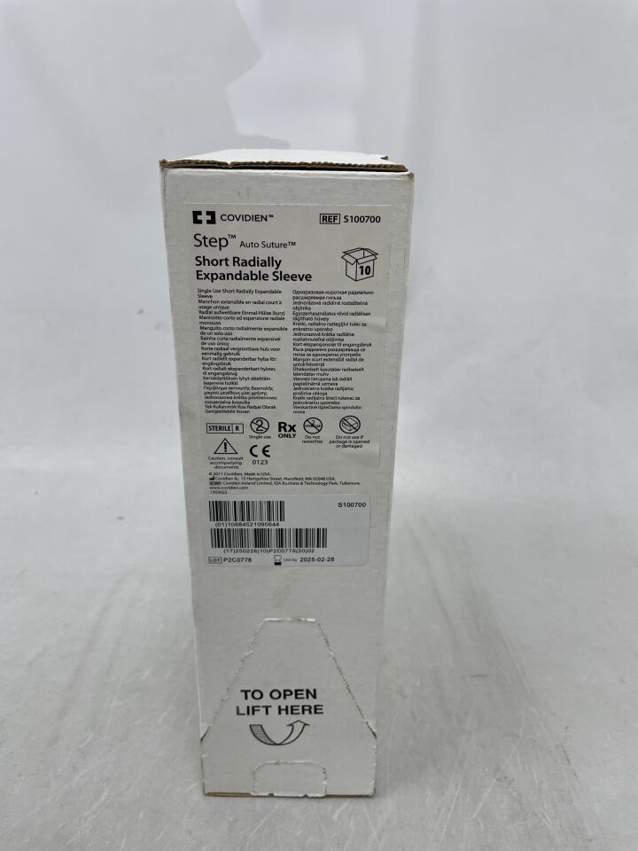 S100700 - COVIDIEN - STEP Auto Suture, SHORT RADIALLY EXPANDABLE SLEEVE, (BX/10) - ( Expiry Date: 2025-02-28 )