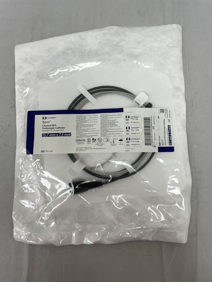 TTS-1100 - COVIDIEN - Barrx Channel RFA Endoscopic Catheter, 135 cm Length, 7.5 x 15.7 mm Electrode, (EA) - ( Expiry Date: 2023-12-02 )