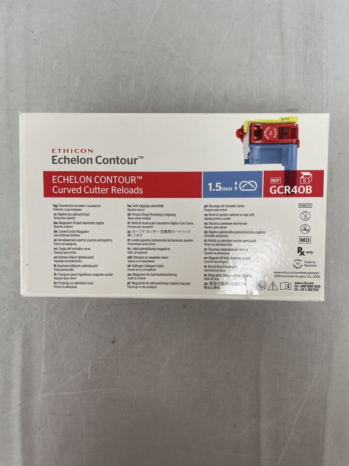 GCR40B - ETHICON - Echelon Contour Curved Cutter Reload 1.5mm, (BX/6) - ( Expiry Date: 2024-07-31 )