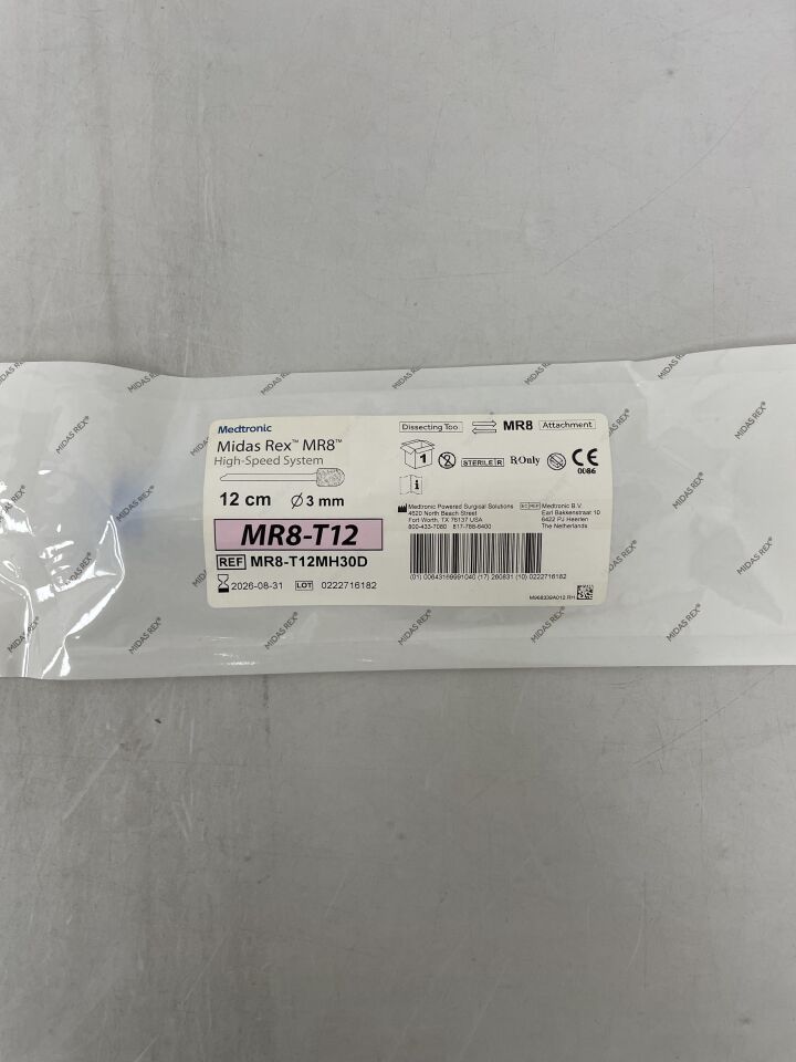 MR8-T12MH30D  -  MEDTRONIC  -  Midas Rex MR8 Match Head Diamond Dissecting Tool, 12 cm Shaft Length, 3 dia. x 3.2 mm Head Length , ( EA )  -  ( Expiry Date : 2026-08-31 )