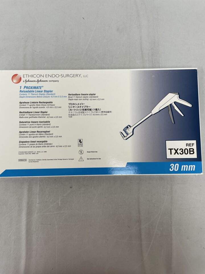 TX30B - ETHICON - Proximate Linear Stapler with Blue Reload, 30 mm Size, (BX/1) - ( Expiry Date: 2024-08-31 )