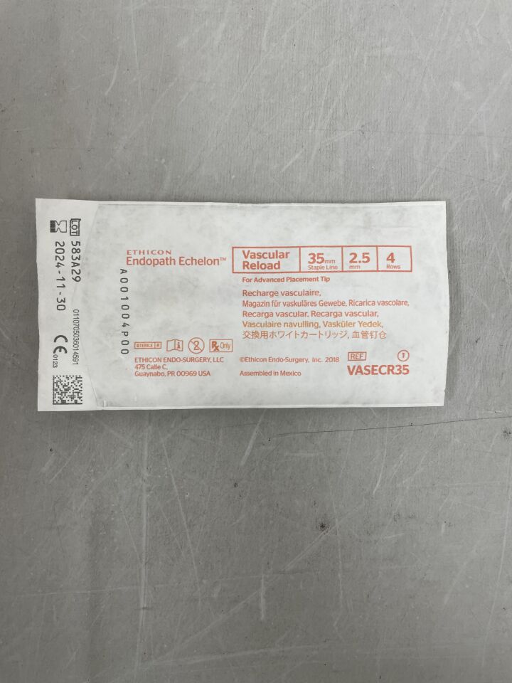 VASECR35 - ETHICON - Echelon Endopath Stapler Reload, For Advanced Placement Tip, () - ( Expiry Date: 2024-11-30 )